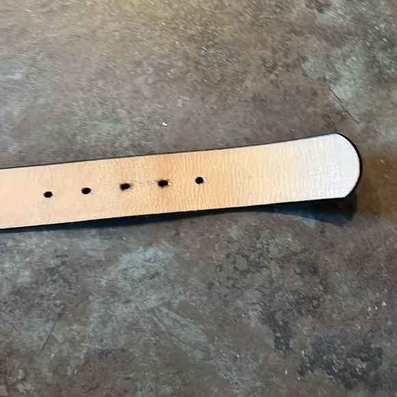 Genuine leather dickies belt, removable belt buckle, barley worn - Picture 10 of 10